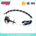 Bracelet d&#39;ancre de corde enveloppée par couche d&#39;ancre argentée # B103